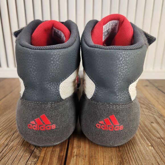 Adidas HVC Havoc Mens Size 11 Gray Red White Wrestling Boxing MMA Shoes GZ8451 - Picture 4 of 9